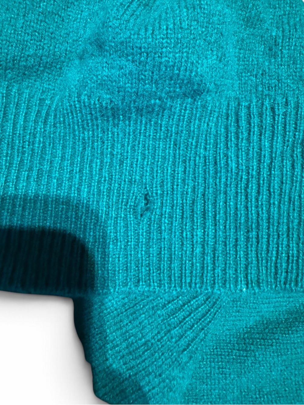 Polo by Ralph Lauren Teal Crewneck Sweater with Embroidered Crest - Picture 4 of 5